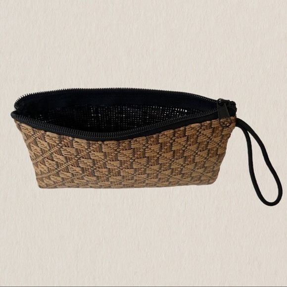 New With Tags Natural Bamboo Fibre Clutch Purse or Make Up Bag. - Picture 3 of 5